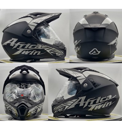 helmet AFRICA TWIN BLACK ENDURO CASCO